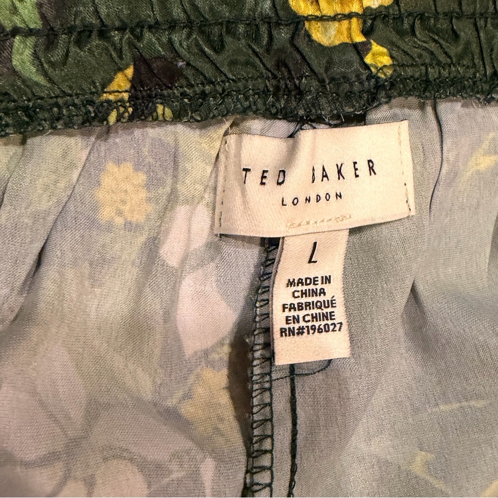 Ted Baker Green Floral Pajama Set - Picture 4 of 11